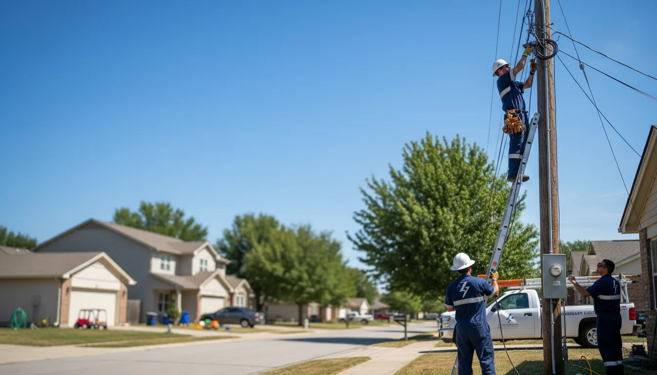 Residential electrician providing installation services in Creal Springs, IL